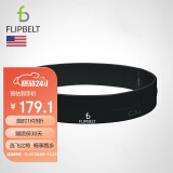 Flipbelt 美国飞比特运动跑步腰包腰带马拉松装备隐形手机包经典款黑L