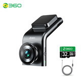 360行车记录仪 G300  高清夜视 电子狗一体+32G卡+停车监控套餐