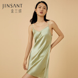 金三塔真丝睡衣女100%桑蚕丝美肤性感吊带裙睡裙家居服