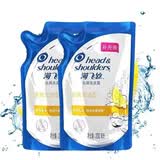 海飞丝洗发水 清爽去油200ml/g*2袋补充装【共2袋 】（ 新老包装随机）