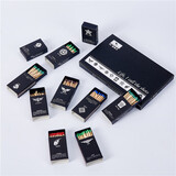 敬平火柴 时尚艺术创意 火柴老式安全火柴一次性家用火柴户外野营火柴 黑色life艺术【20盒】