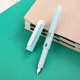 英雄（HERO）钢笔铱金笔小学生三年级正姿练字笔签字笔墨水笔 青蓝色 明尖EF