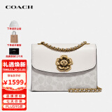 蔻驰（COACH）女包奢侈品专柜款Parker山茶花链条斜挎包34256【官方授权直供】