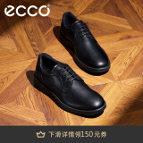 爱步（ECCO）皮鞋男 通勤德比鞋商务皮鞋男软底系带男士皮鞋 S轻巧混合520304 黑色52030401001 40