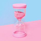 礼香馨儿童沙漏计时器30分钟学生创意3分钟时间刷牙计时幼儿园礼物摆件 3分钟粉色
