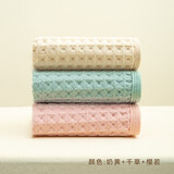 HOYO日本 童巾A类纯棉纱布儿童毛巾 婴儿洗脸洗澡巾 宝宝专用小毛巾女 千草+樱若+奶黄 25*50CM