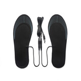 伊瑟尔发热鞋垫充电加热鞋垫USB电热鞋垫锂电池加热可调温冬季暖脚神器 35-41码可裁剪（含usb线）