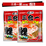 老鬼（OLDGHOST）老鬼鱼饵料野钓套餐配方黑坑螺鲤2号3号1号#三合一天下鲫鲤钓湖库 三合一鲤300克【2包】