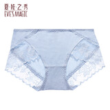 夏娃之秀内裤女蕾丝内裤舒适薄款束腰提臀收腹透气三角女士内搭内裤 浅蓝 (舒适包臀) 1条 L