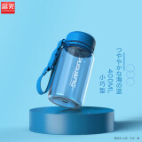 富光太空杯茶杯水杯可爱ins风便携创意大容量杯子耐摔夏天简约塑料杯 （小巧型）海洋蓝 400ml 1个
