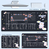 索能（SUONENG） 鼠标垫超大护手腕女生快捷键大全键盘手托电脑桌垫电竞桌面延长板电脑周边订做定制 星星熊 尺寸300x800mm厚度3mm