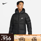 耐克（NIKE）男子防风轻盈保暖羽绒连帽夹克 SPORTSWEAR STORM-FIT WINDRUNNER DV1132-010 L