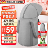 KDANG【德国品质】泡脚桶过膝折叠泡脚袋加深加深足浴桶盆洗脚高桶便携式恒温熏蒸足浴桶重洗脚神器 加高加深+覆盖膝盖+五层加厚【深灰色】 32*60cm