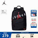 NIKE JORDAN 耐克AJ儿童书包大容量多功能口袋双肩背包中学生书包 正黑色 8/20(44*31*14cm)