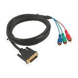 尘土 高清HDMI机顶盒转3RCA电视线 HDMI转AV转接线 镀金HDMI输出转AV输入线 HDMI转红白黄插电视线 DVI转红蓝绿三莲花线 1.5米