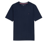Tommy Hilfiger汤米希尔费格 夏季男士纯棉短袖T恤 男装衣服 休闲打底圆领上衣男 海军蓝-IN4478421 S （建议100-135斤）