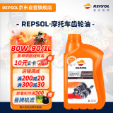 REPSOL睿烁 威爽齿轮油80W90摩托车踏板车全合成齿轮润滑油 1L