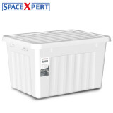 SPACEXPERT 衣物收纳箱塑料整理箱16L白色 1个装 不带轮