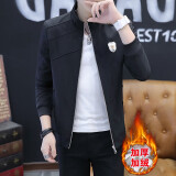edcofgivensi立领外套男士夹克秋冬季新款上衣服褂子帅气时尚休闲修身男装2024 加绒888黑色 M/165