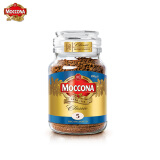 摩可纳Moccona 进口冻干速溶黑咖啡无蔗糖健身运动燃减 经典低因100g