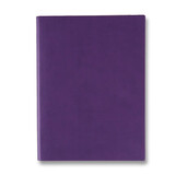 信发（TRNFA） 皮面记事本子办公笔记本PU彩色记事本商务办公笔记本礼品文具可定制logo 紫色 18K(23.5*18.5CM)