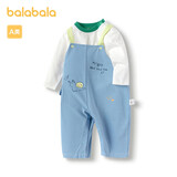 巴拉巴拉儿童衣服男童春秋套装背带裤两件套时尚洋气