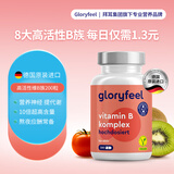 格乐飞（GLORYFEEL）德国进口天然高活性复合维生素B族8种VB生物素提代谢 200粒