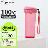 特百惠（Tupperware）茶韵500ML塑料杯 男女学生便携办公用水杯子大容量双饮口 柔蜜粉