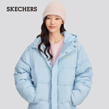 斯凯奇（Skechers）羽绒服连帽保暖外套休闲短款大衣男女同款L324U154