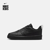 耐克酷菠萝大童低帮运动鞋冬季男女童耐穿板鞋NIKE COURT DV5456 002黑/黑/黑 40
