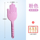 手掌拍痧板扣痧板家用捶背神器敲打棒按摩锤打专用经络敲打锤拍打板按摩敲打锤养生经络拍拍打硅胶捶背敲打锤 粉色小手掌+穴位图