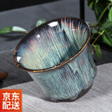益馨荣 窑变茶杯功夫主人杯茶具单杯建盏茶盏主人品茗杯建盏杯 竹节杯（75ml）