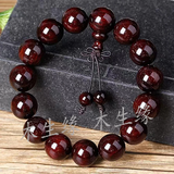 仙作美特价捡漏 印度小叶紫檀高油密老料带金星1.5佛珠男女款手串