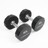 吕小军（LUXIAOJUN）CPU哑铃运动健身力量训练哑铃12边家用商用私教 10KG（2只装）