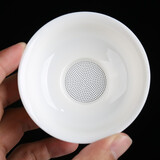 乐叙 茶漏茶滤网羊脂玉高档白瓷公道杯茶滤器功夫茶具配件滤网超细密 羊脂玉茶滤网（全瓷网孔）