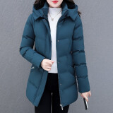 帝黛（DIDAI）品牌棉服女短款2024年冬装新品女装棉衣女士棉袄外套风衣面包服 墨绿款 【7925稍长些】 XL建议（115-130）斤