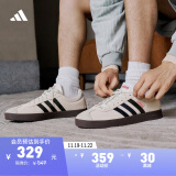 adidas「T头鞋」VL COURT 2.0复古休闲板鞋德训鞋阿迪达斯轻运动 灰色/黑色/红色JS3003 36