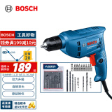 博世（BOSCH）GBM 400 KLE 手电钻400瓦电动螺丝刀手枪钻 自锁夹头15件附件套装