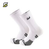 SLAMBLE基础篮球袜运动吸汗加厚毛巾底男长袜中筒高帮糖果色袜子 奶白 L(42-46)