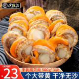 尚致扇贝肉新鲜冷冻去壳大扇贝无沙带黄海鲜水产贝类 【3斤】扇贝肉500g*3袋
