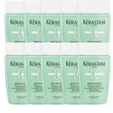 卡诗（KERASTASE）新双重功能洗发水进口清洁舒爽头皮洁净油脂头屑蓬松不油柔软滋养 【促销品套装】功能中样洗*10