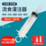 薛湖医用流食助推器 鼻饲胃管喂食器针筒注射器老人病人吃饭80毫升5支