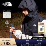 北面（The North Face）【经典款】单层冲锋衣男户外运动外套防水透汽24春季新款|8AUN VOR/白色 XXL/185