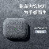 优思顿airpods pro二代保护套c口airpods4保护套耳机套挂绳苹果硅胶防摔盒轻奢无线保护套蓝牙 Airpods Pro2代(USB-C)【灰】