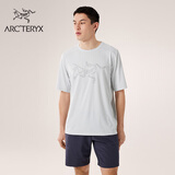 ARC'TERYX始祖鸟 CORMAC LOGO SS 透气 男子 速干短袖T恤 Atmos Heather/原子灰 XL