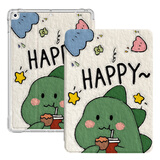 zoyuiPad10.2保护套2021款第9代适用苹果平板电脑2020软壳8卡通可爱7气囊全包防摔 快乐肥龙【配钢化膜】 iPad10.2英寸
