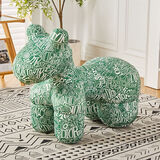 爱派森小马椅子网红动物座椅家用客厅落地摆件乔迁礼物卡通创意儿童沙发 【全新升级高品质】迪奥绿超大号