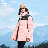 鸿星尔克羽绒服男女同款冬季立领时尚通勤加厚保暖外套情侣泡芙面包服上衣