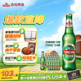 青岛啤酒（TsingTao）经典啤酒 11度 316ml*24瓶 整箱装 露营出游