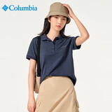 Columbia哥伦比亚Polo衫女春夏运动透气速干短袖t恤 AR1471 466 M